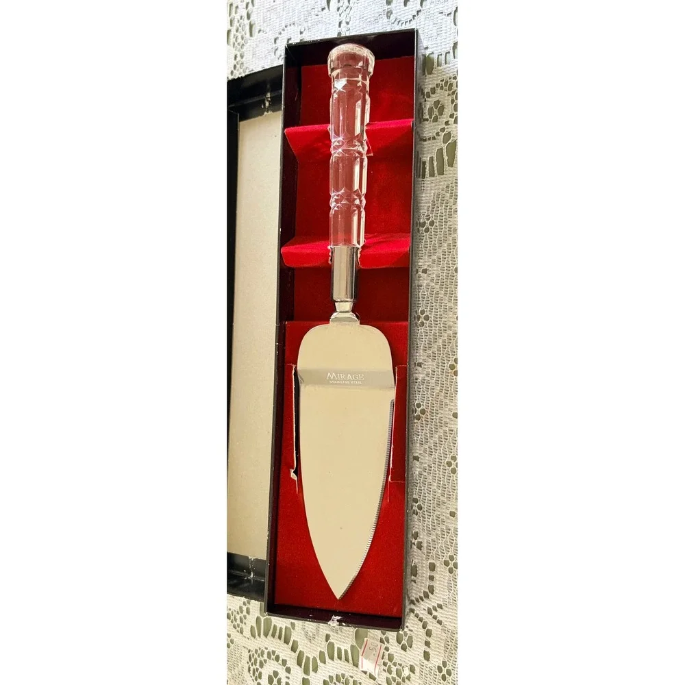 Mirage by Robinson Cake Cutter and Server Stainless Steel Acrylic Handle